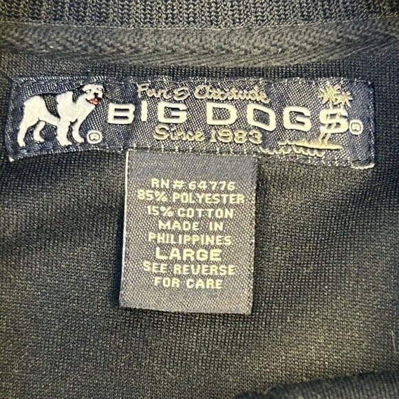 Big Dogs Jacket Mens Large Blue Yellow Varsity Bomber Patches Spellout Coat - Picture 6 of 14